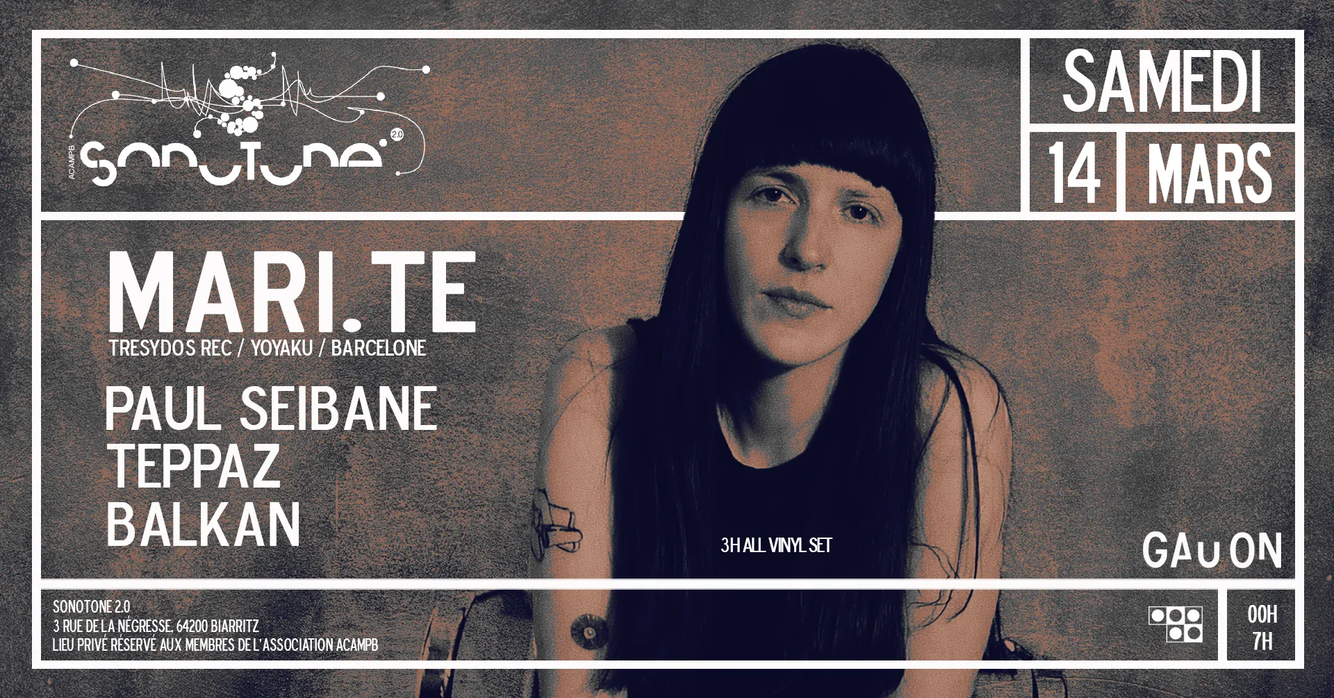 Gau on avec Mari.te ( tresydos rec / yoyaku / barcelone)